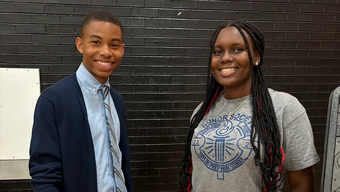 High School in Taylor: Taylor Preparatory High School 2025 graduate Makhai Spencer.