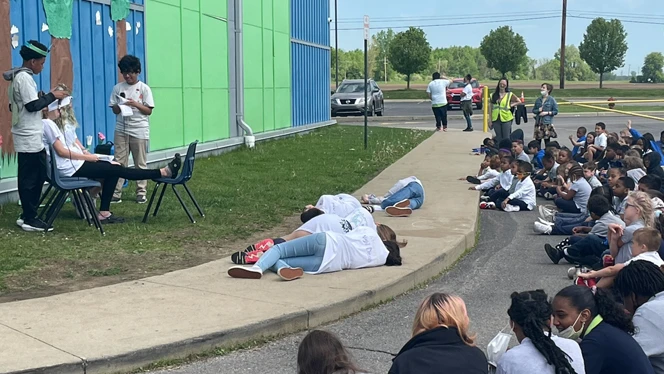students enjoying Shakespeare
