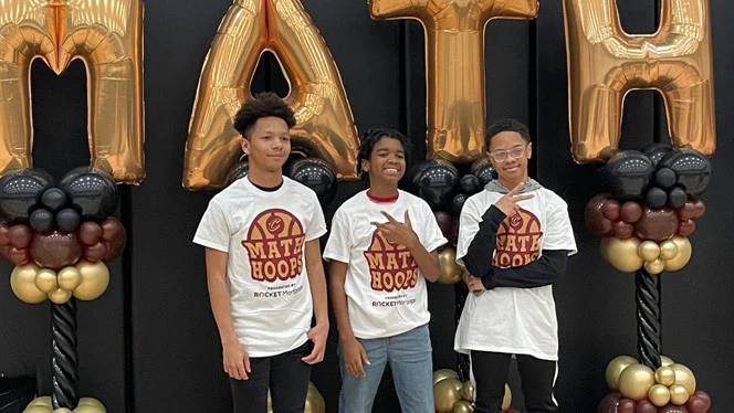 Pinnacle scholars at NBA Math Hoops