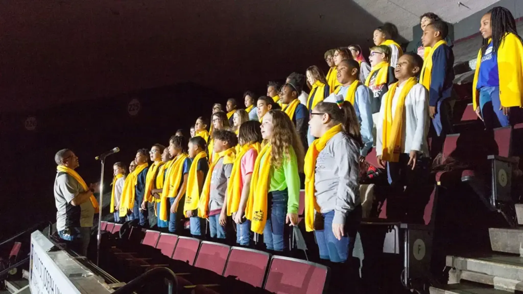 Emerson Students Celebrate National School Choice Week by Performing at Professional Hockey Game
