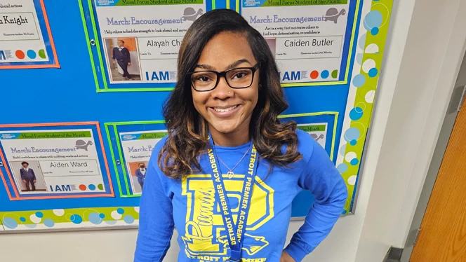 Detroit Premier Alumni teacher