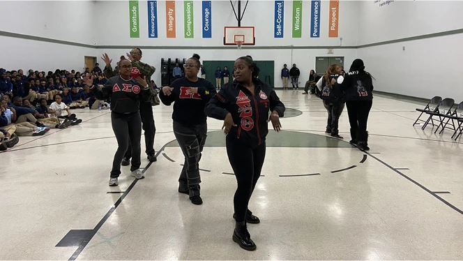 K-8 School in Detroit: Legacy Charter Academy celebrates Black History Month.
