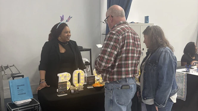 K-8 School in Toledo: Winterfield families met with local vendors during Community Pop-Up Shop event.