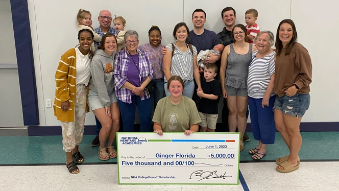 Ginger Florida with her family.