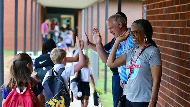 K-5 School in Braselton: Four Points Preparatory Academy celebrates their opening.