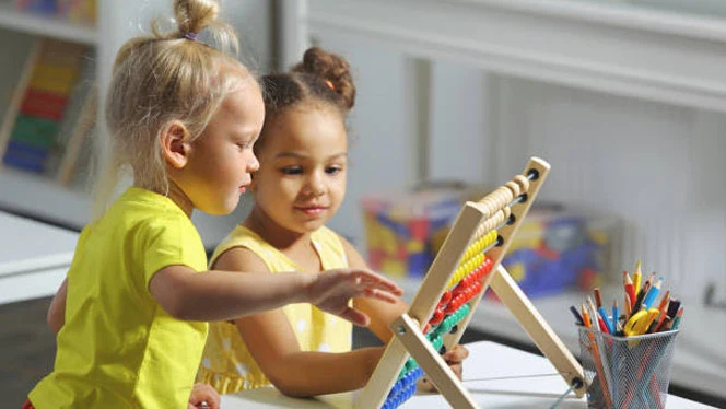 K-12 Charter Schools in Grand Rapids, MI: Children doing math exercise