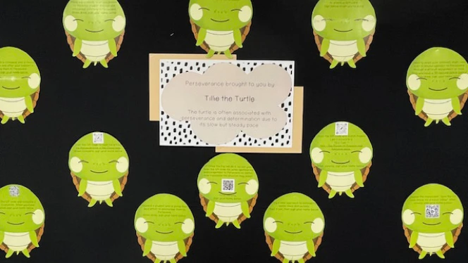 Y5-8 School in Grand Rapids: Vista Charter Academy scholars celebrate Moral Focus challenges.