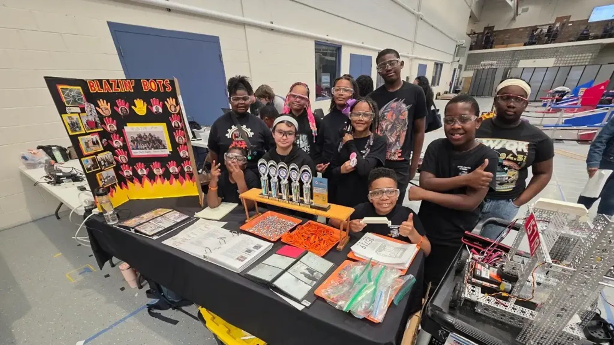 Metro’s Blazin’ Bots Win Inspire Award at Spring Competition