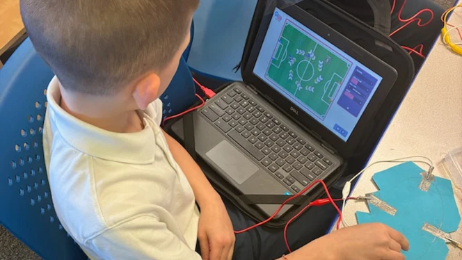K-8 School in Canton: South Canton Scholars learn to make their own video game controllers.