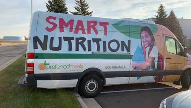 Preferred Meals van. Preferred Meals van.