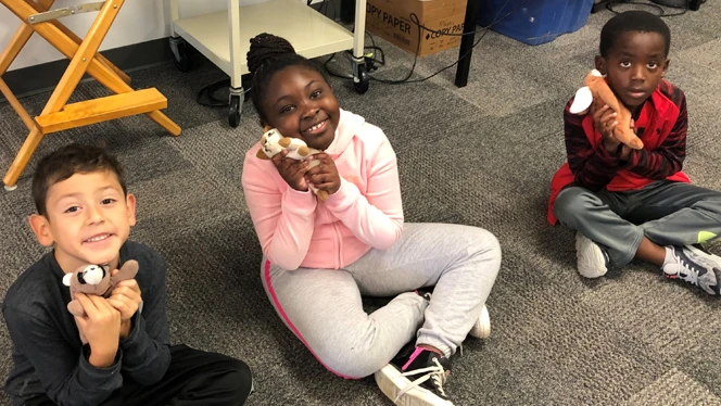 Cross Creek students show off their Beanie Babies