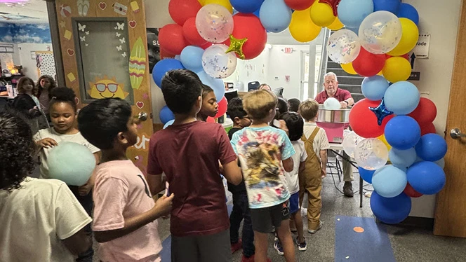K-8 School in Apex: Peak Charter Academy create mini county fair.