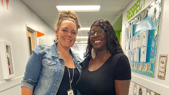 Kenee Riddick and Ashley Rasin