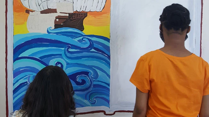 Brooklyn Dreams students painting