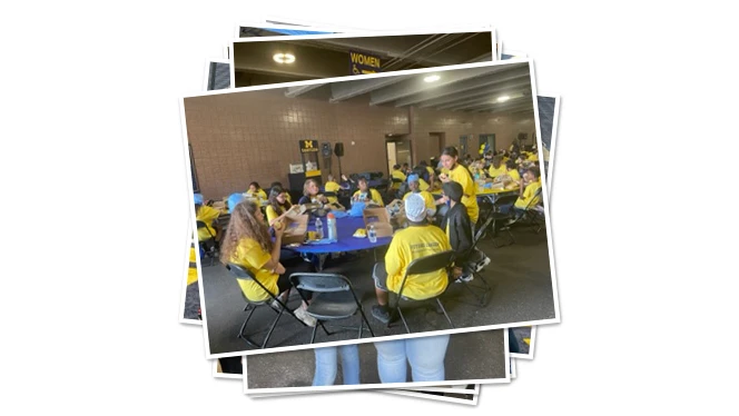East Arbor students at the University of Michigan Youth Summit