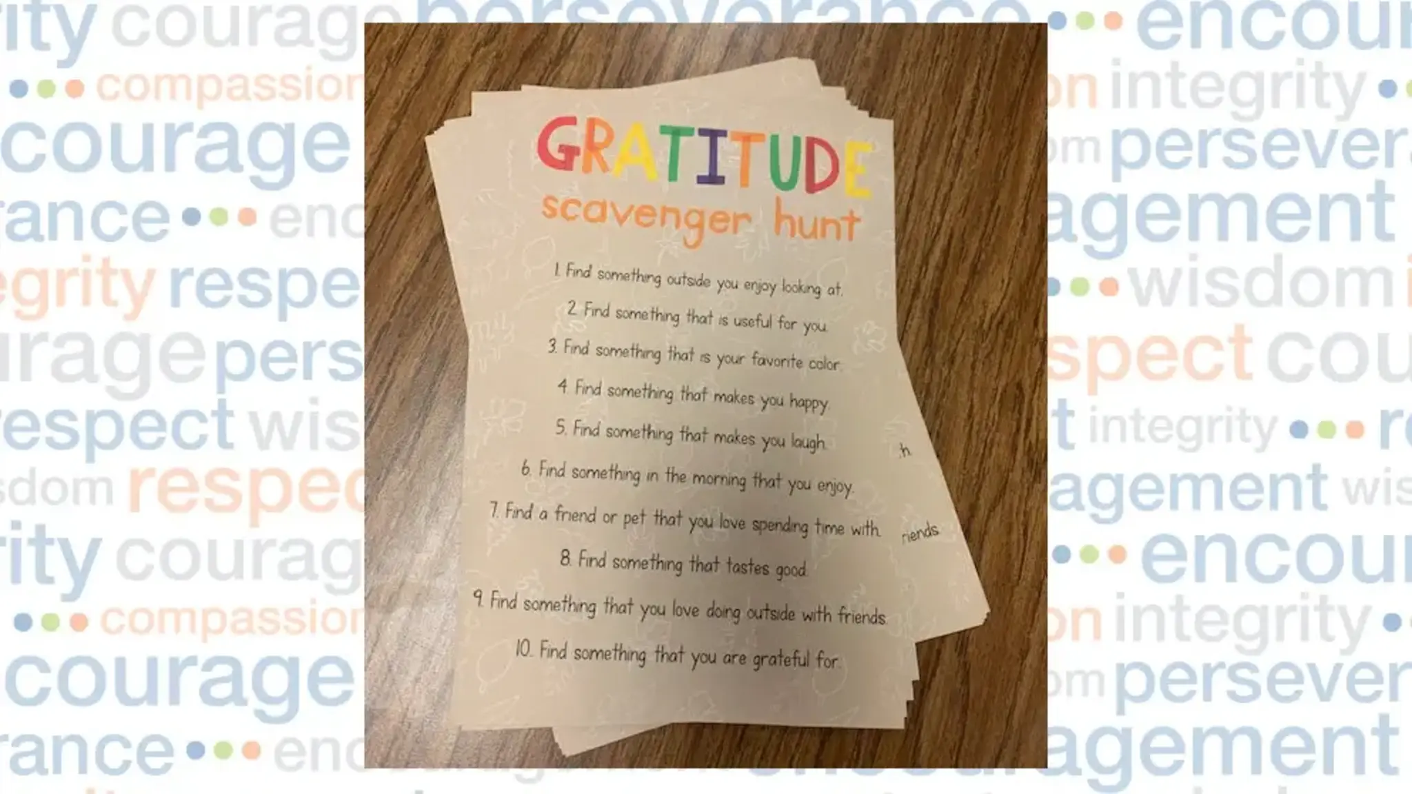 PreEminent Charter School Students Search for Gratitude