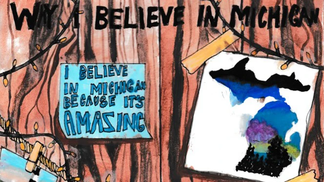 Audrey Wieringa's Michigan State of the State poster