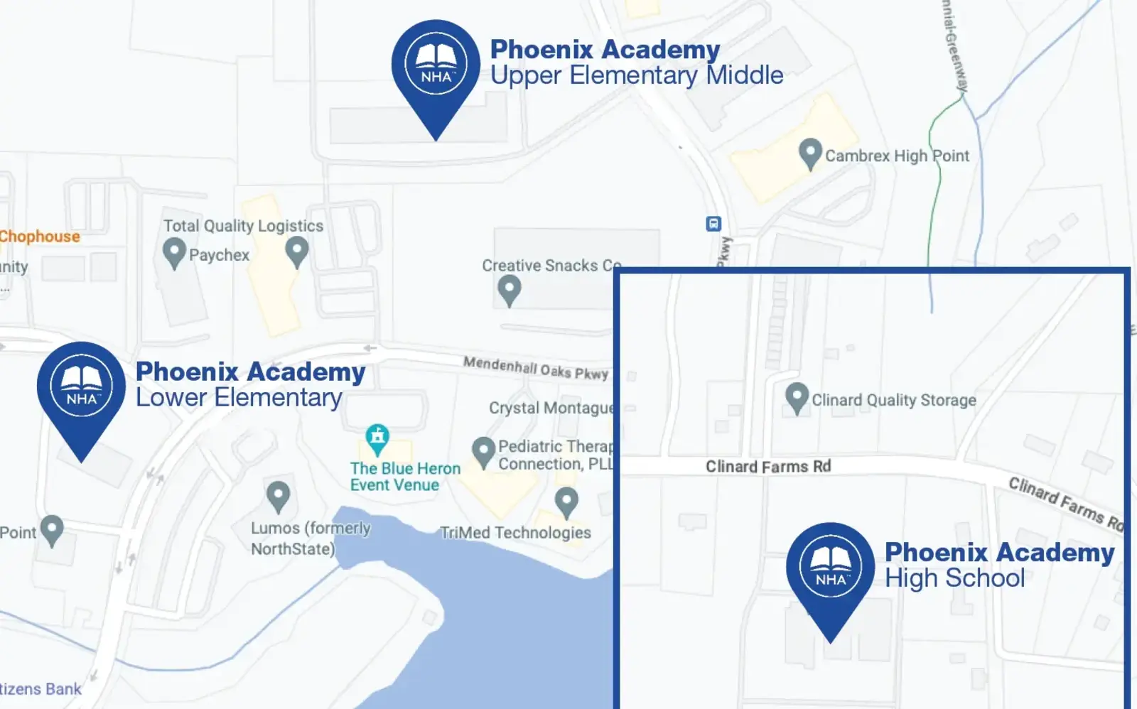 Map for Phoenix Academy