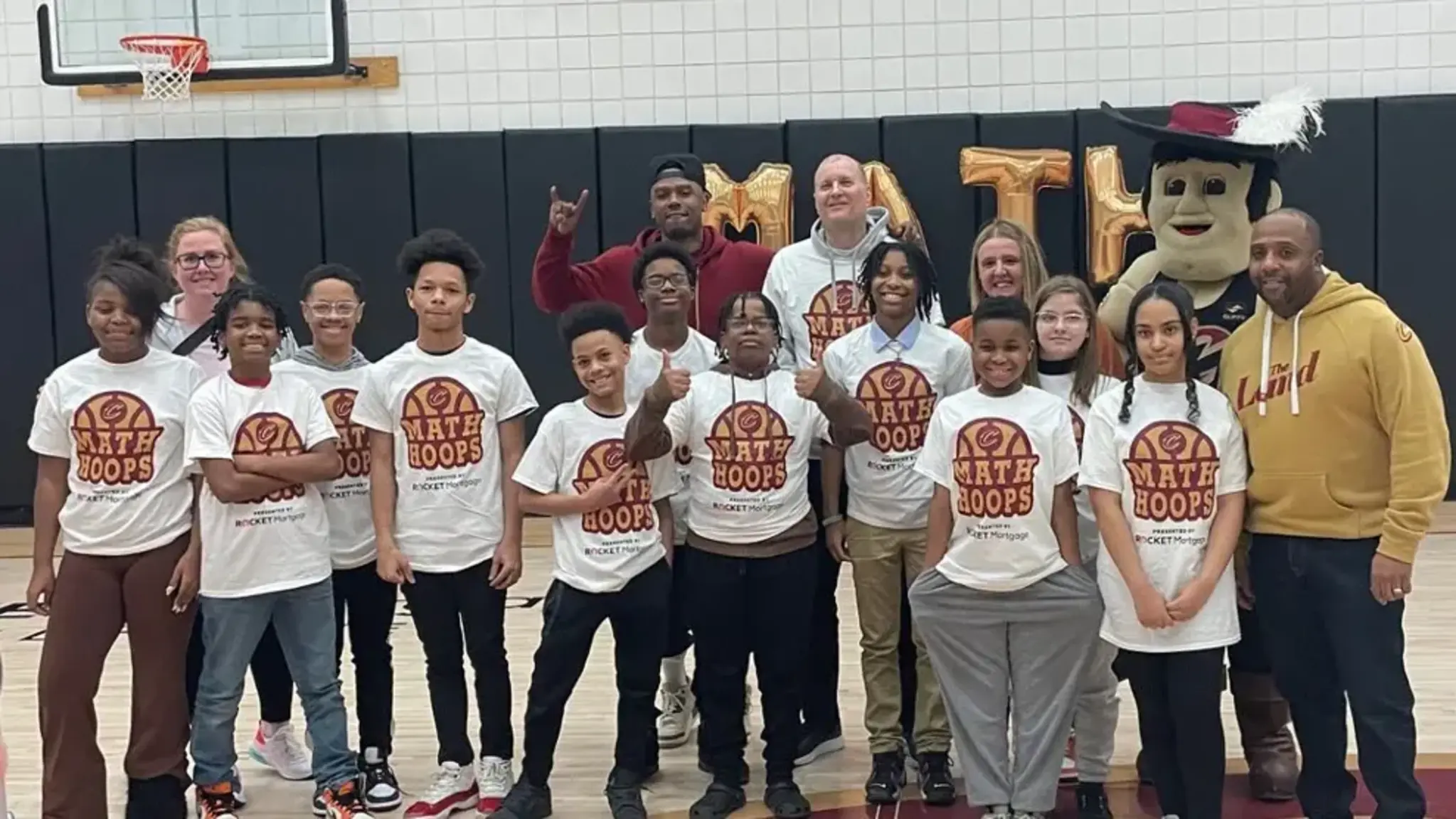 Pinnacle Scholars Participate in NBA Math Hoops with Cleveland Cavaliers