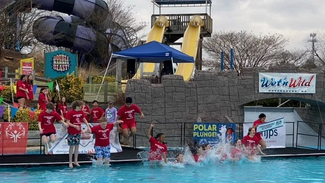 Greensboro NJHS members take the plunge