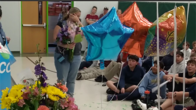 K-8 School in Brighton: Foundations Academy teacher is an Excellence in Teaching winner.
