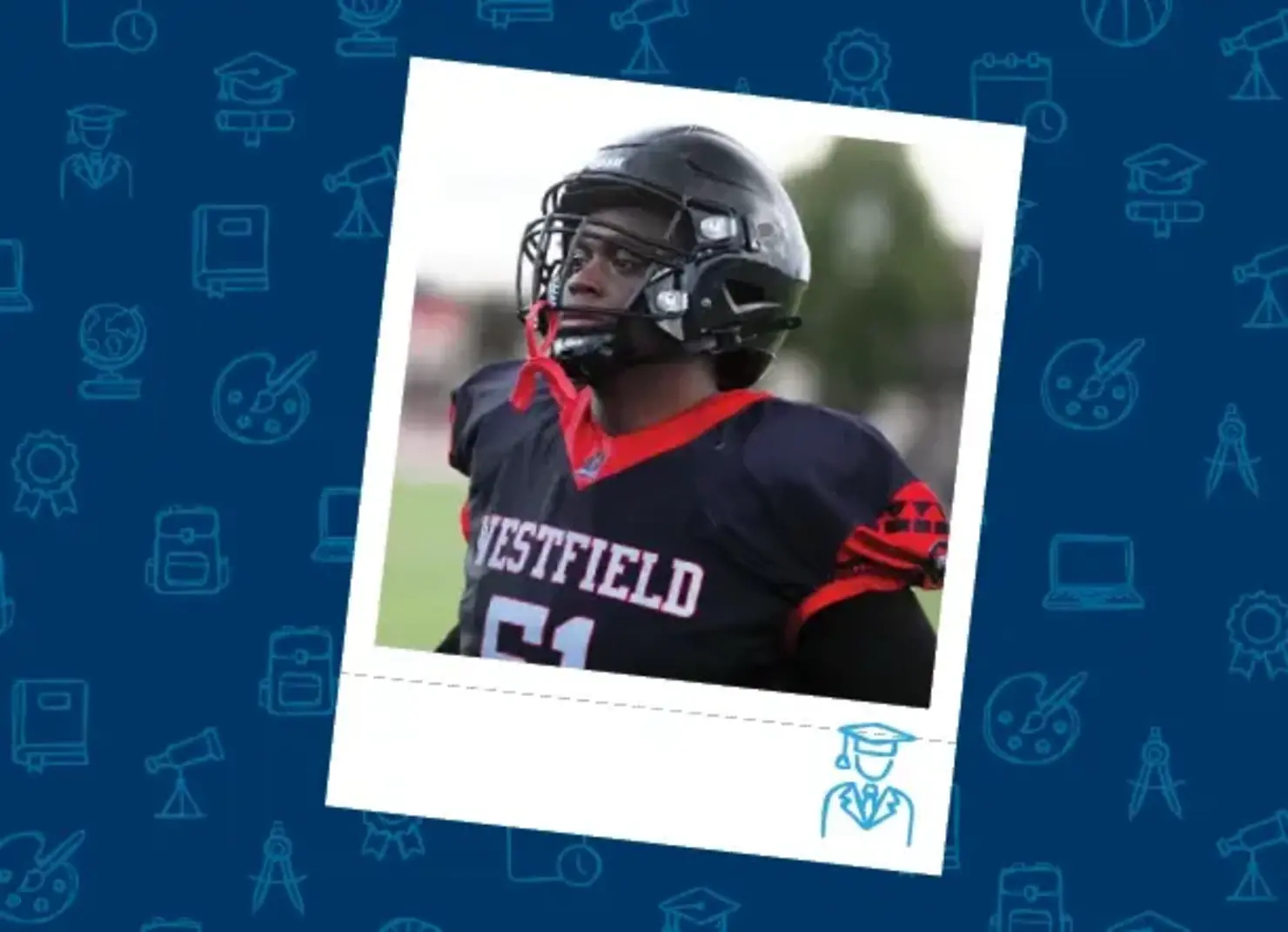 Football player for Westfield Prep