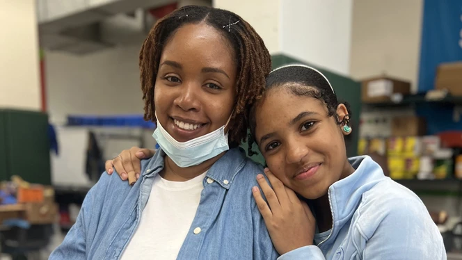 Nickiesha Grey with student