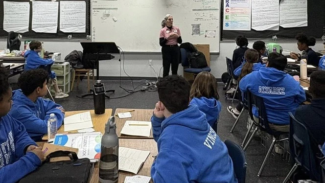 K-8 School in Mint Hill: Queen's Grant students learn life skills from important people.