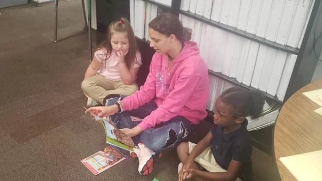 Emerson Academy reading buddies
