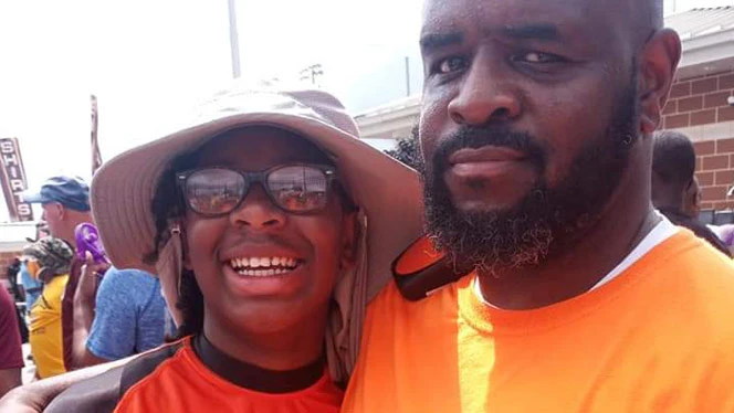 Kahlia Hart and her father