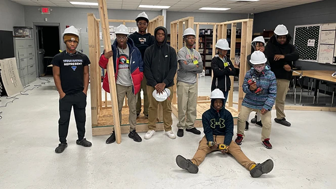 7-12 School in Redford Charter Twp.: Kevin Henry was a part of the Maniac Mechanics' Tiny House Project.