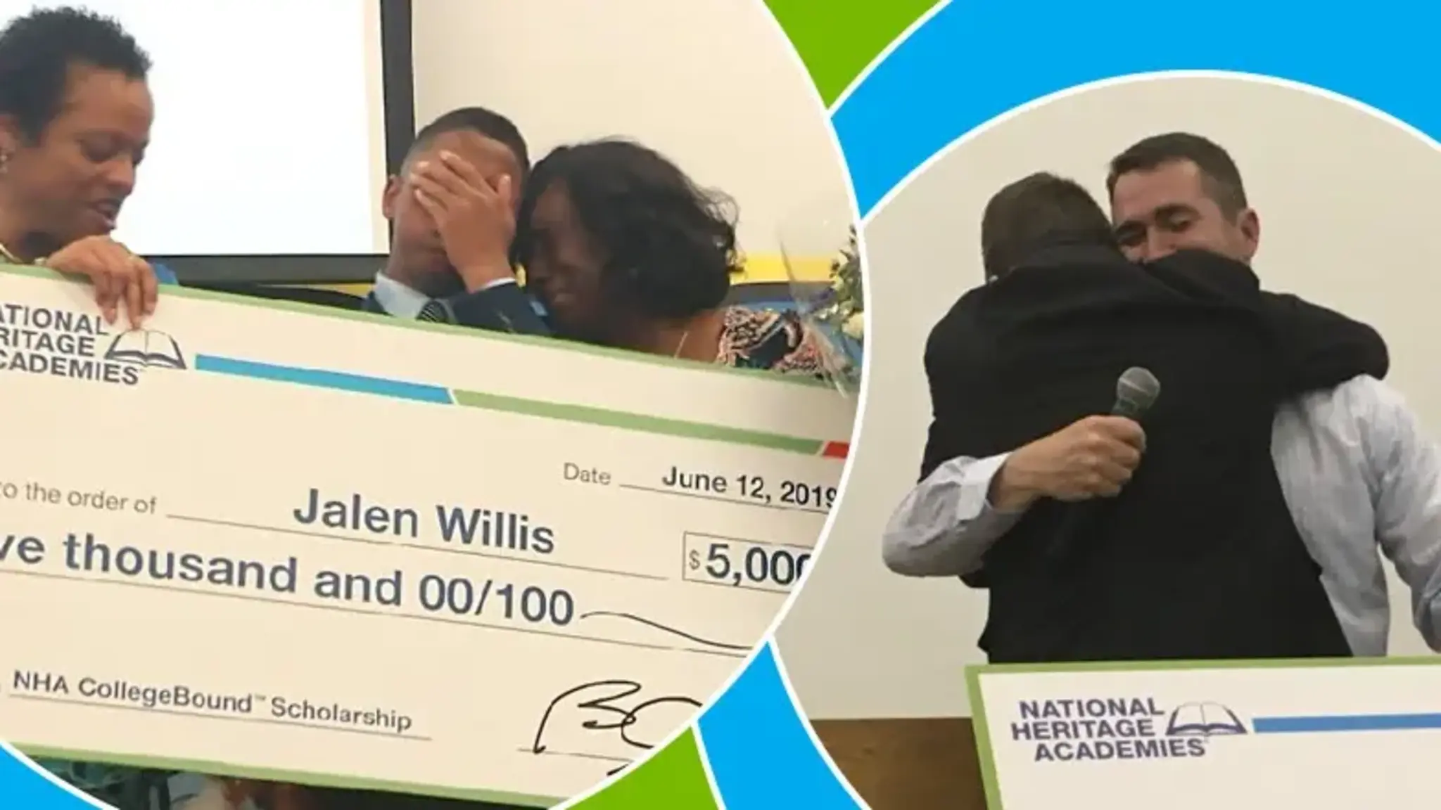 Four Eighth-Grade Students Awarded $5,000 College Scholarships in Surprise Ceremonies