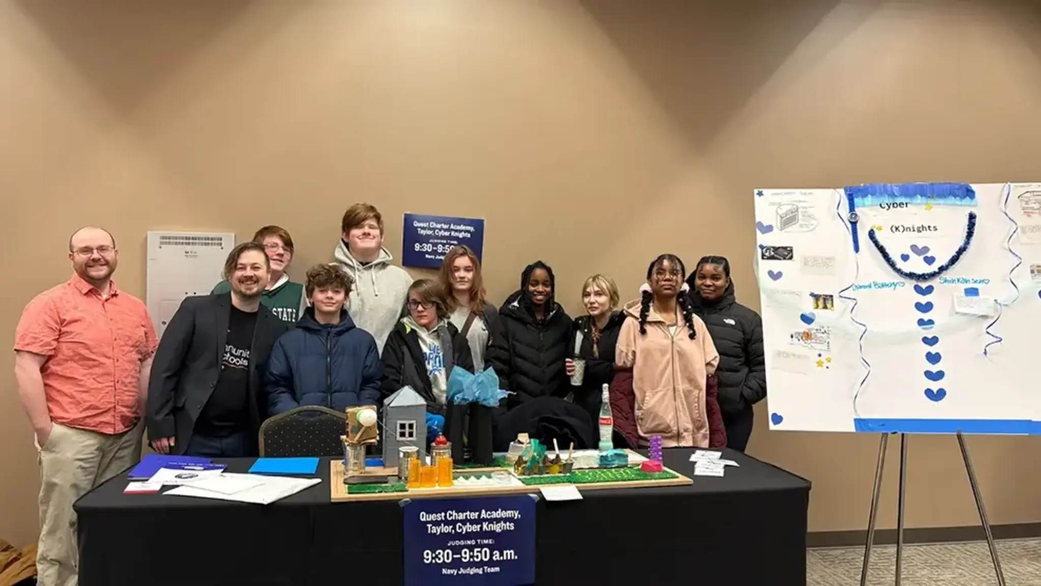 Quest Cyber Knights Present Award-Winning Future City Model
