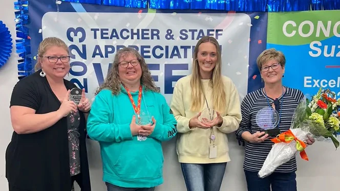 Excellence in Teaching finalists and winner.