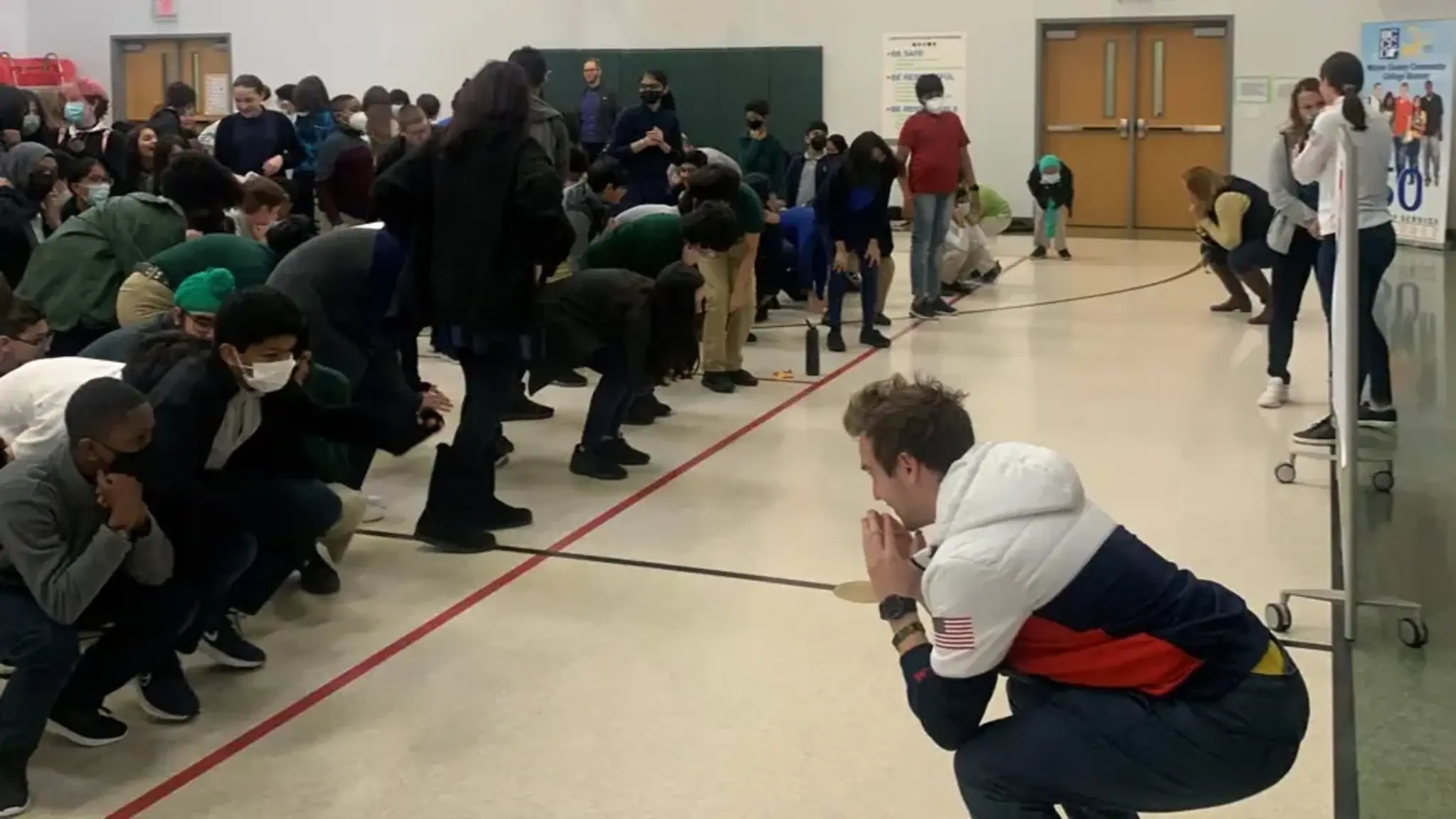 Achieve Students Learn About Perseverance from U.S. Olympic Speed Skaters