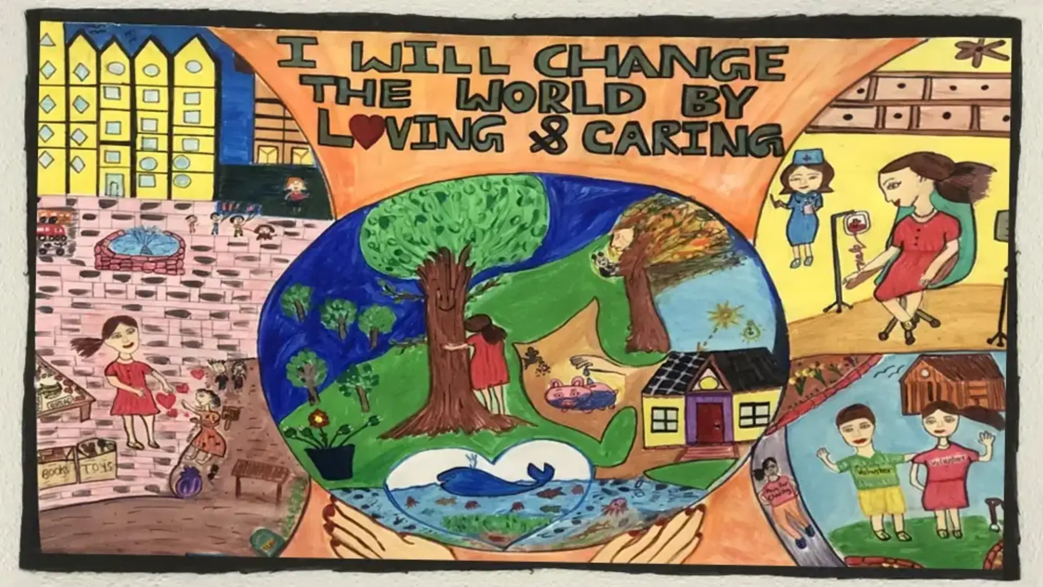 Students Focus Attention on World Change in Greensboro Academy Art Competition