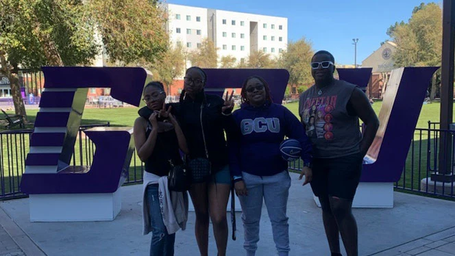 Byrd visited GCU with some classmates