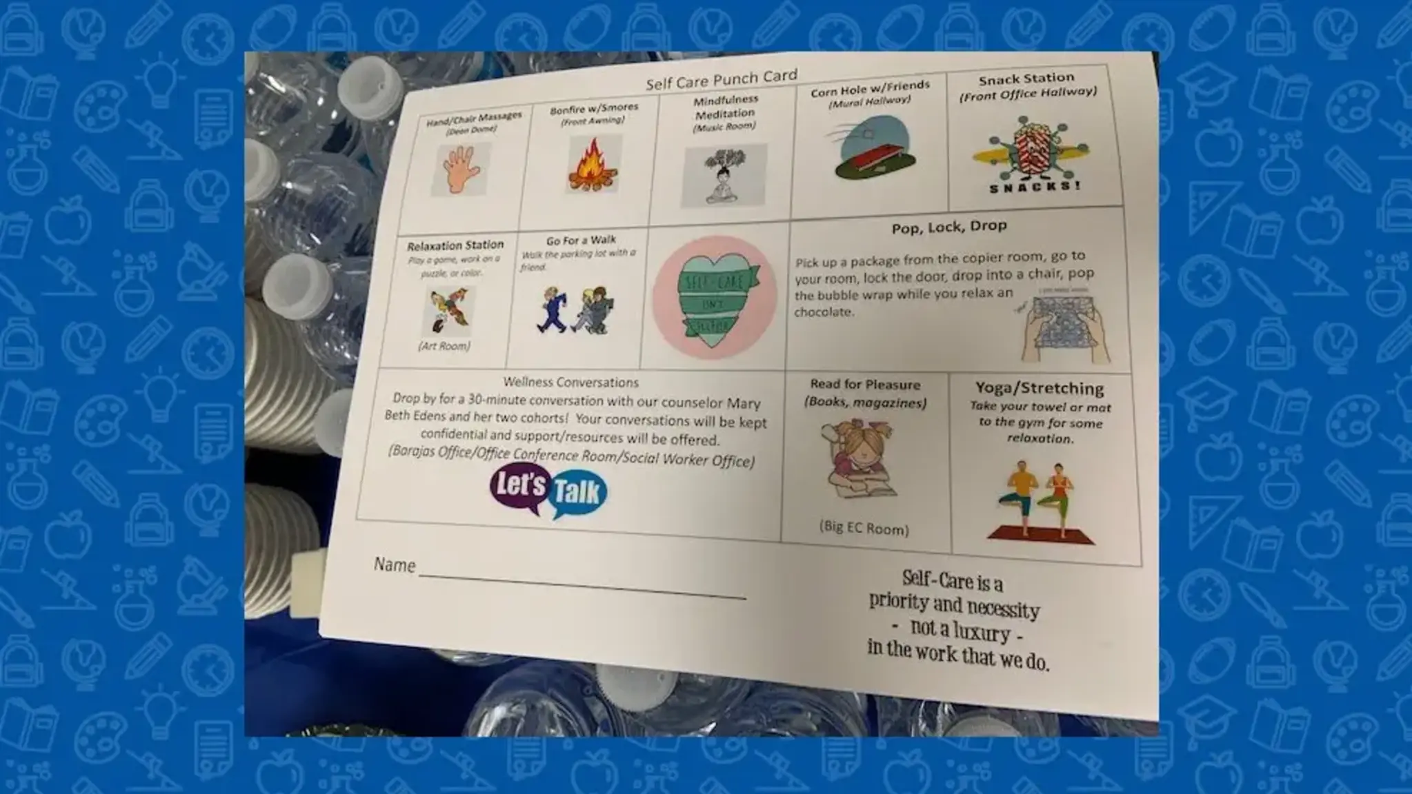 Forsyth Academy Supports Staff Holistically Through Self-Care Festival