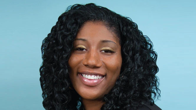 Deonna Washington smiling. Deonna Washington smiling.