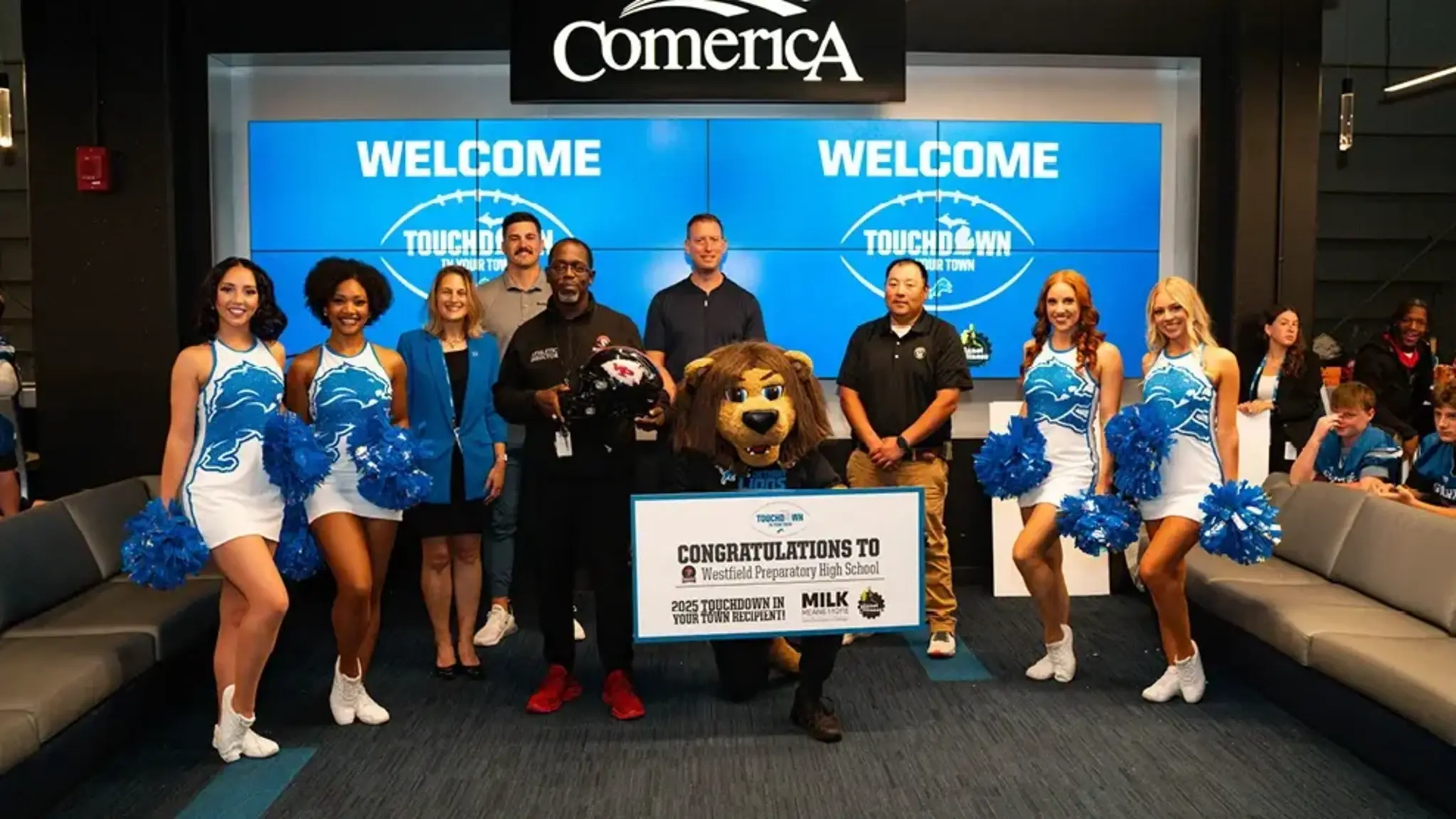 Westfield Prep Receives Touchdown in Your Town Grant from Detroit Lions