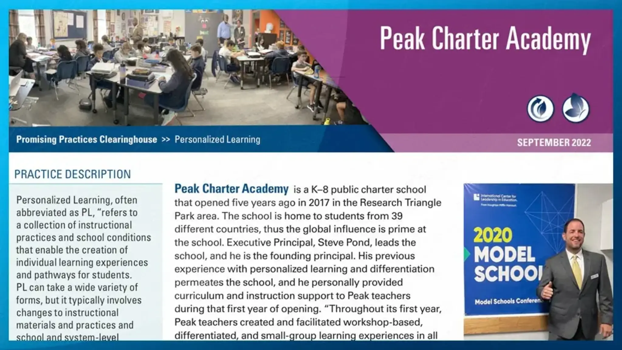 Peak Charter Academy Featured by State for Efforts in Differentiated Instruction