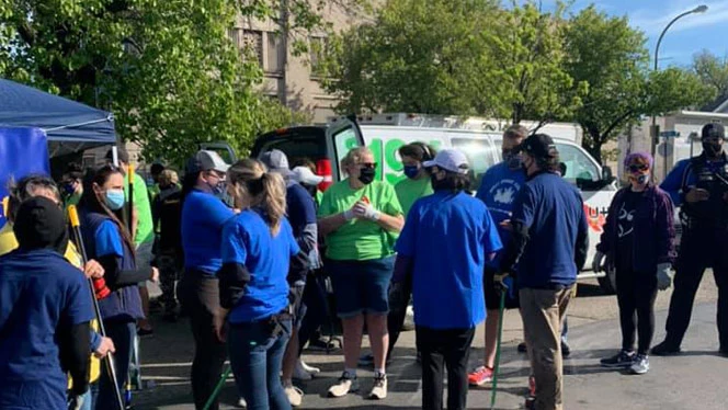 cleaning up a neighborhood