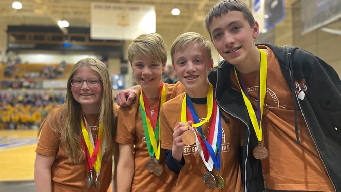 Chandler Woods Science Olympiad winners