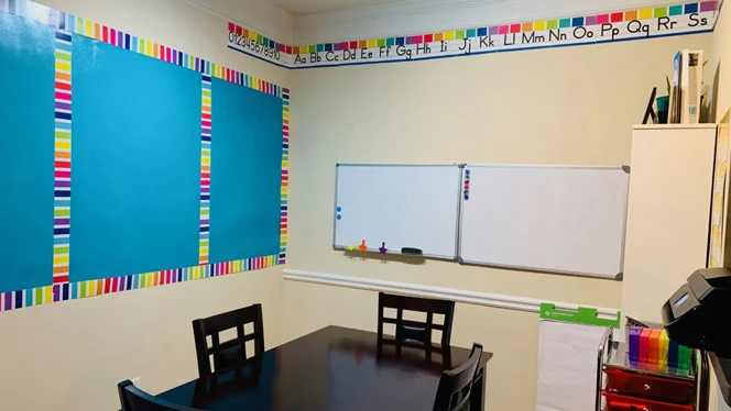table in classroom