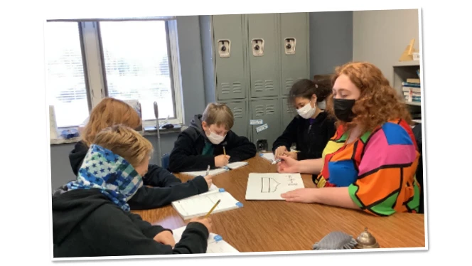 Chandler Woods student teacher Natalie Rush