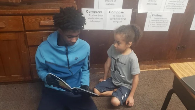 Emerson Academy reading buddies