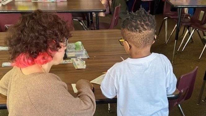 K-8 School in Taylor: Quest Charter Alumni come back to volunteer.