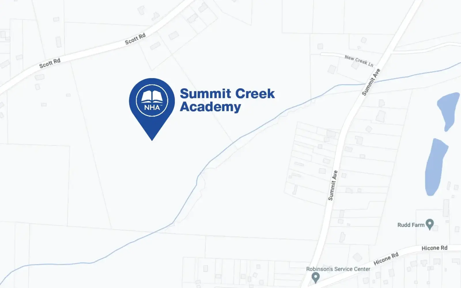 Map for Summit Creek Academy