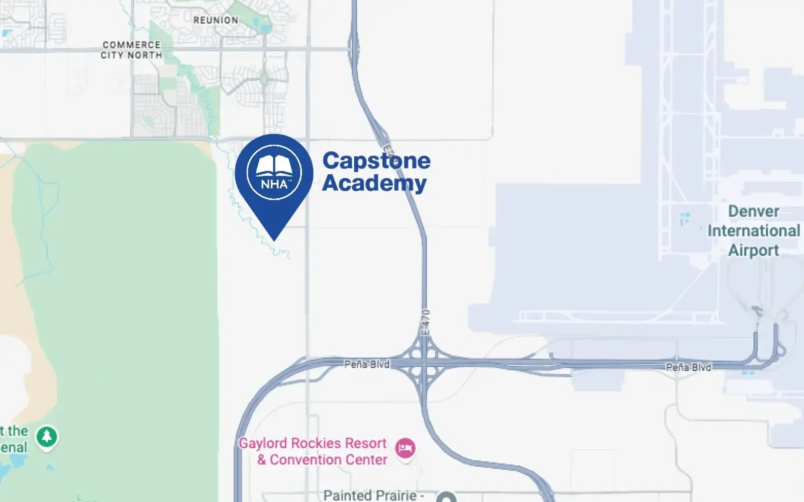 Map for Capstone Academy
