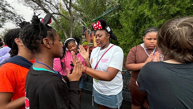 K-8 School in Dayton: North Dayton 8th graders went to Disney World.